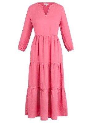 Zdjęcie produktu mint & mia Lniana sukienka w kolorze różowym rozmiar: 42