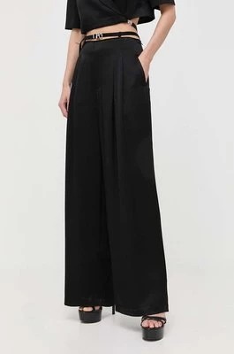 Zdjęcie produktu Miss Sixty spodnie damskie kolor czarny szerokie high waist