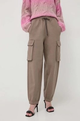 Zdjęcie produktu Miss Sixty spodnie dresowe bawełniane kolor brązowy gładkie