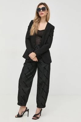 Zdjęcie produktu Miss Sixty spodnie dresowe damskie kolor czarny wzorzyste