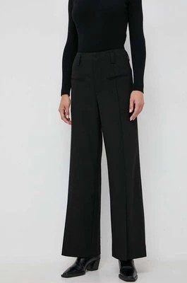 Zdjęcie produktu Miss Sixty spodnie wełniane kolor czarny proste high waist