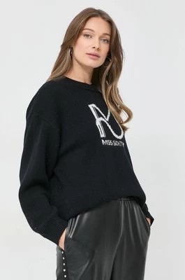 Zdjęcie produktu Miss Sixty sweter wełniany damski kolor czarny lekki