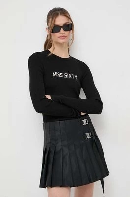 Zdjęcie produktu Miss Sixty sweter wełniany damski kolor czarny lekki