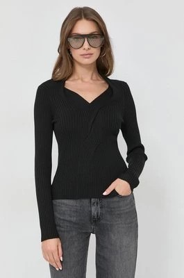 Zdjęcie produktu Miss Sixty sweter z domieszką wełny damska kolor czarny