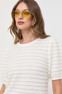 Zdjęcie produktu Miss Sixty sweter z domieszką wełny damski kolor beżowy lekki
