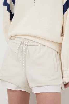Zdjęcie produktu Miss Sixty szorty bawełniane kolor beżowy gładkie high waist