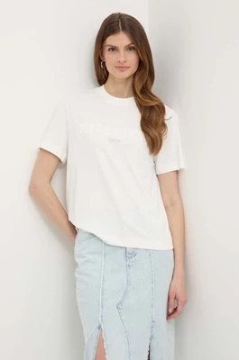 Zdjęcie produktu Miss Sixty t-shirt z domieszką jedwabiu SJ3710 S/S T-SHIRT kolor biały 6L1SJ3710000