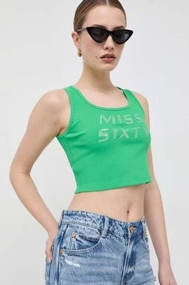 Zdjęcie produktu Miss Sixty top damski kolor zielony