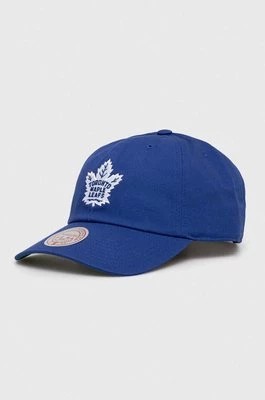 Zdjęcie produktu Mitchell&Ness czapka z daszkiem bawełniana TORONTO MAPLE LEAFS kolor niebieski z aplikacją