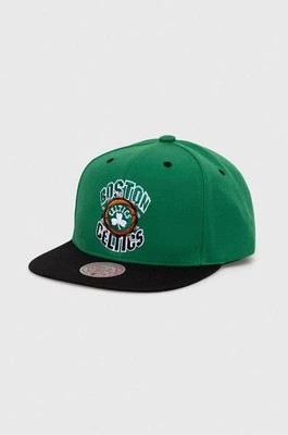 Zdjęcie produktu Mitchell&Ness czapka z daszkiem Boson Celtics kolor zielony z aplikacją