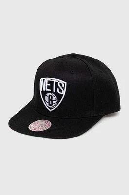 Zdjęcie produktu Mitchell&Ness czapka z daszkiem BROOKLYN NETS kolor czarny z aplikacją