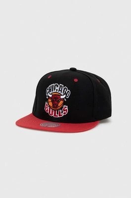 Zdjęcie produktu Mitchell&Ness czapka z daszkiem Chicago Bulls kolor czarny z aplikacją