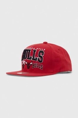 Zdjęcie produktu Mitchell&Ness czapka z daszkiem CHICAGO BULLS kolor czerwony wzorzysta