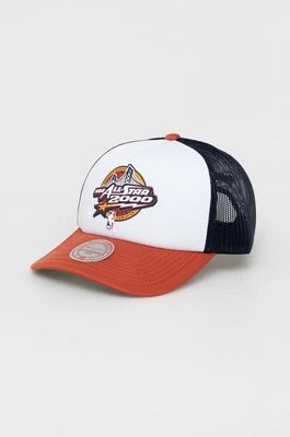 Zdjęcie produktu Mitchell&Ness czapka z daszkiem Golden State Warriors kolor biały wzorzysta