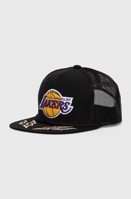 Zdjęcie produktu Mitchell&Ness czapka z daszkiem NBA LOS ANGELES LAKERS kolor czarny z aplikacją