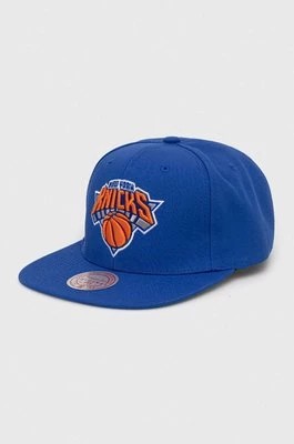 Zdjęcie produktu Mitchell&Ness czapka z daszkiem New York Knicks kolor niebieski z aplikacją