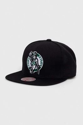 Zdjęcie produktu Mitchell&Ness czapka z daszkiem z domieszką wełny Boson Celtics kolor czarny z aplikacją