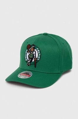 Zdjęcie produktu Mitchell&Ness czapka z daszkiem z domieszką wełny Boson Celtics kolor zielony z aplikacją