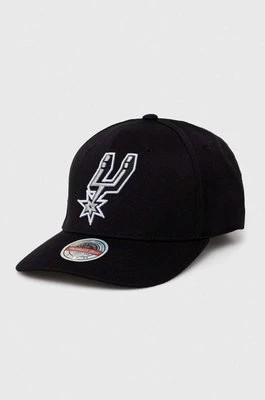 Zdjęcie produktu Mitchell&Ness czapka z daszkiem z domieszką wełny San Antonio Spurs kolor czarny z aplikacją