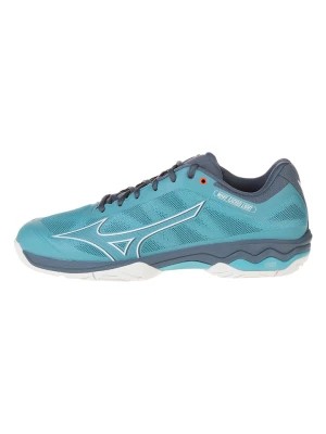 Zdjęcie produktu Mizuno Buty "Wave Exceed Light AC" w kolorze szaro-błękitnym do tenisa rozmiar: 44