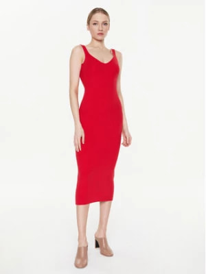 Zdjęcie produktu MMC Studio Sukienka dzianinowa Light Skin Czerwony Slim Fit