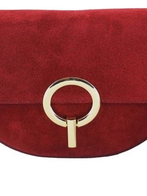 Zdjęcie produktu Modna torebka wizytowa skórzana - Czerwona Merg