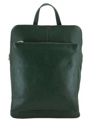 Zdjęcie produktu Modny plecak skórzany - Barberini's - Zielony ciemny Merg