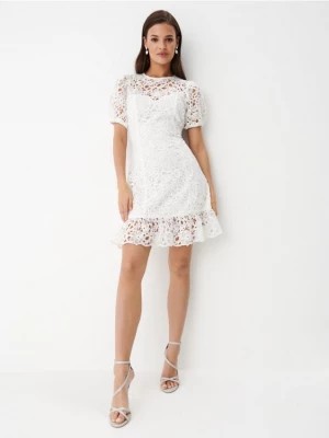 Zdjęcie produktu Mohito - Biała sukienka mini z koronką - Biały