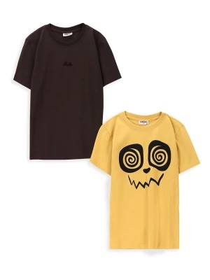Zdjęcie produktu MOKIDA Koszulki (2 szt.) w kolorze czarnym i żółtym rozmiar: 134