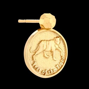 Zdjęcie produktu Mono-kolczyk z monetą z chińskim zodiakiem