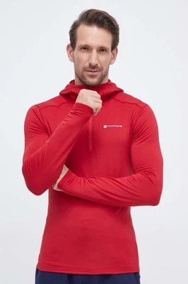 Zdjęcie produktu Montane bluza sportowa Protium Lite kolor czerwony z kapturem gładka