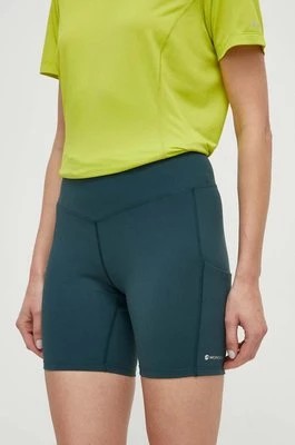 Zdjęcie produktu Montane szorty sportowe Ineo Lite damskie kolor zielony gładkie high waist FINLS17