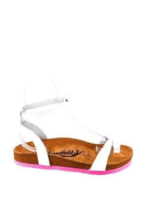 Zdjęcie produktu Moosefield Skórzane sandały w kolorze białym rozmiar: 35