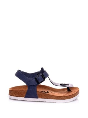 Zdjęcie produktu Moosefield Skórzane sandały w kolorze granatowym rozmiar: 37