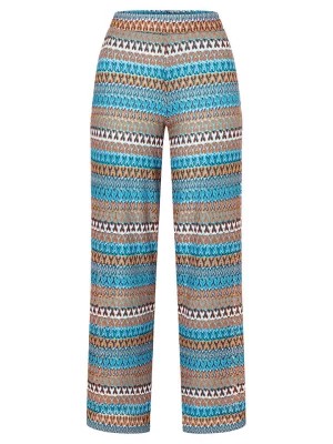 Zdjęcie produktu More & More Spodnie w kolorze niebiesko-brązowo-białym rozmiar: 36
