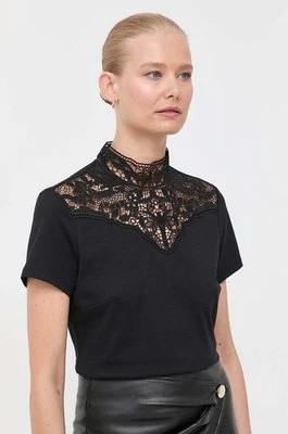 Zdjęcie produktu Morgan bluzka bawełniana damska kolor czarny gładka