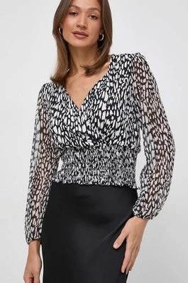 Zdjęcie produktu Morgan bluzka damska kolor czarny wzorzysta