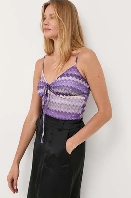 Zdjęcie produktu Morgan bluzka damska kolor fioletowy wzorzysta