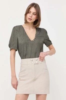 Zdjęcie produktu Morgan bluzka damska kolor zielony wzorzysta