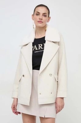 Zdjęcie produktu Morgan płaszcz z domieszką wełny kolor beżowy przejściowy dwurzędowy