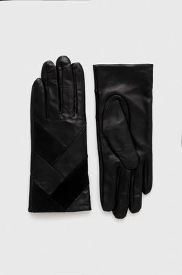 Zdjęcie produktu Morgan rękawiczki skórzane damskie kolor czarny