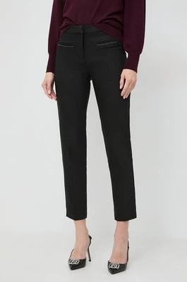 Zdjęcie produktu Morgan spodnie damskie kolor czarny dopasowane high waist