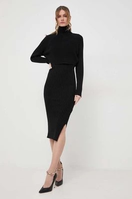 Zdjęcie produktu Morgan sukienka i sweter kolor czarny mini dopasowana