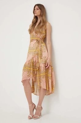Zdjęcie produktu Morgan sukienka kolor żółty midi rozkloszowana