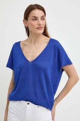 Zdjęcie produktu Morgan t-shirt MCOACH damski kolor niebieski MCOACH