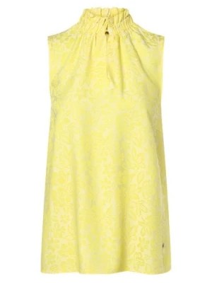 Zdjęcie produktu MOS MOSH Damska bluzka bez rękawów Kobiety wiskoza żółty wzorzysty,