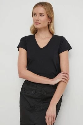 Zdjęcie produktu Mos Mosh t-shirt bawełniany damski kolor czarny