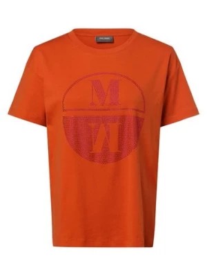 Zdjęcie produktu MOS MOSH T-shirt damski Kobiety Bawełna pomarańczowy nadruk,