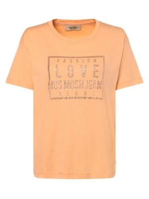 Zdjęcie produktu MOS MOSH T-shirt damski Kobiety Dżersej pomarańczowy jednolity,