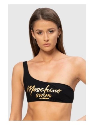 Zdjęcie produktu MOSCHINO Asymetryczna góra od bikini ze złotym logo
